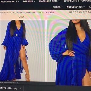 Blue fashionova maxi dress